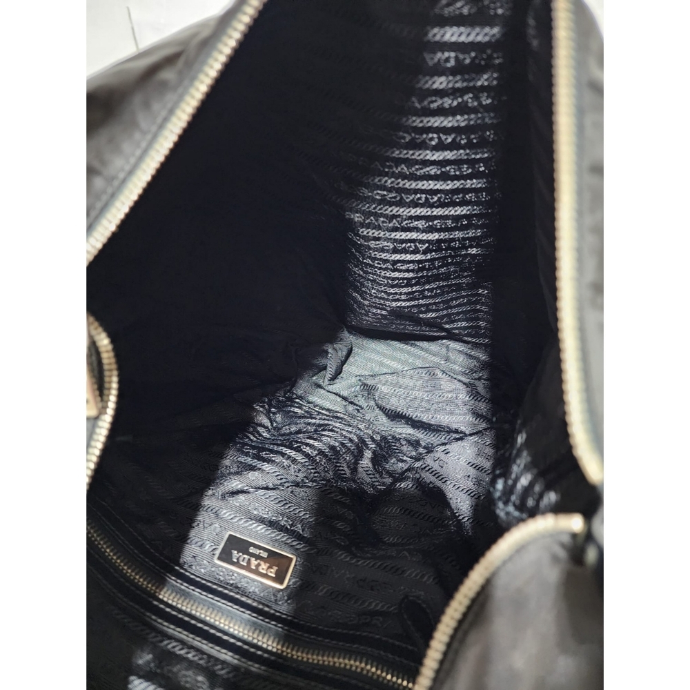 PRADA Tessuto Nylon Saffiano Sacca Shoulder Bag Black - Picture 16 of 16